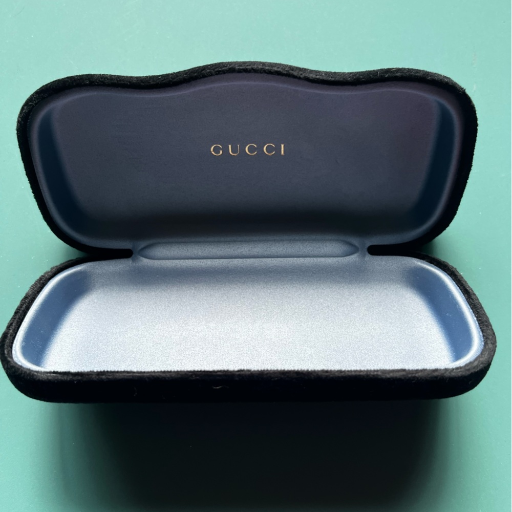 🖤 GUCCI CASE ONLY for Eyeglasses! Black Velvet Authentic! UNISEX New!